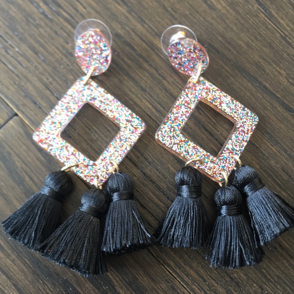 Glitter Tassel Earrings